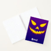 Halloween Grinning Face Jack op Lantern Pumpkin Notitieboek (Binnen)