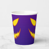 Halloween Grinning Face Jack op Lantern Pumpkin Papieren Bekers (Links)