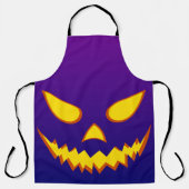 Halloween Grinning Face Jack op Lantern Pumpkin Schort (Voorkant)