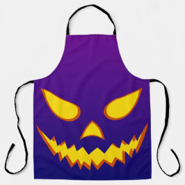 Halloween Grinning Face Jack op Lantern Pumpkin Schort