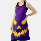 Halloween Grinning Face Jack op Lantern Pumpkin Schort (Insitu)