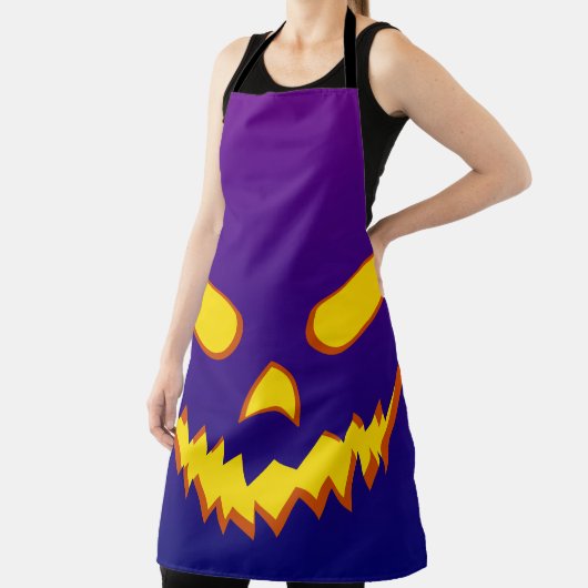 Halloween Grinning Face Jack op Lantern Pumpkin Schort (Insitu)