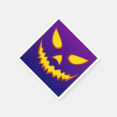 Halloween Grinning Face Jack op Lantern Pumpkin Servet (Hoek)
