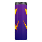 Halloween Grinning Face Jack op Lantern Pumpkin Thermosbeker (Achterkant)