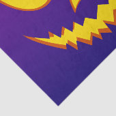 Halloween Grinning Face Jack op Lantern Pumpkin Tissuepapier (Detail)