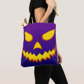 Halloween Grinning Face Jack op Lantern Pumpkin Tote Bag (Dichtbij)