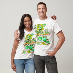 Halloween groen diepzee spook Png, Trendy T-shirt