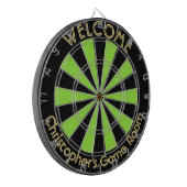 Halloween Groen Zwart Custom Metal Cage Spel Nacht Dartbord (Voorkant Links)