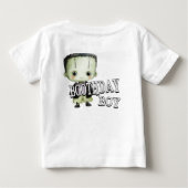 Halloween Groene Frankenstein Verjaardag T-Shirt (Achterkant)