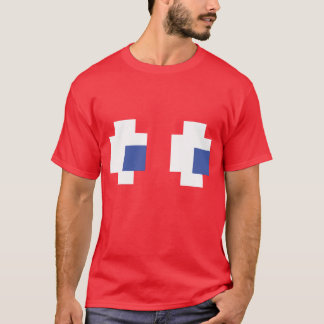Halloween Groep Kostuum Retro Arcade Game Ghost T-shirt