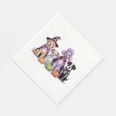 Halloween Groepshond Servet (Hoek)