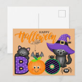 Halloween Groet Briefkaart (Voorkant / Achterkant)
