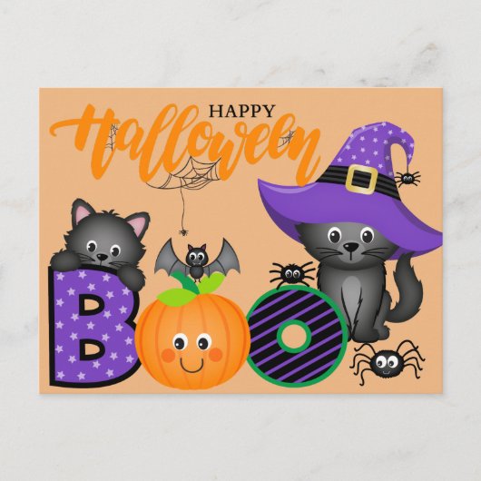 Halloween Groet Briefkaart (Voorkant)