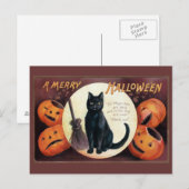 Halloween Groet door Ellen Clapsaddle Briefkaart (Voorkant / Achterkant)