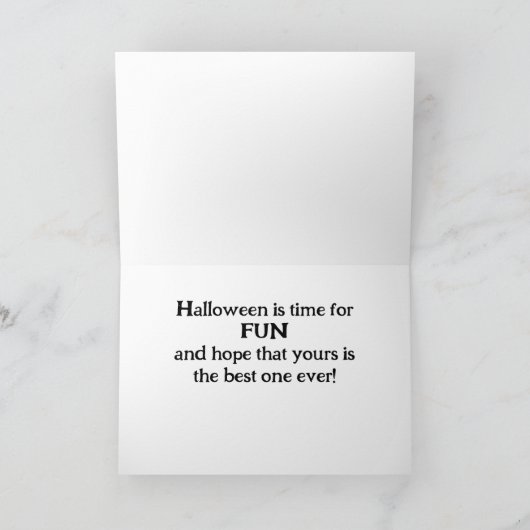 HALLOWEEN GROET VAN COOL GNOMES KAART (Binnen)