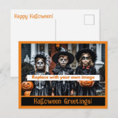 Halloween Groeten Foto Briefkaarten (Voorkant / Achterkant)