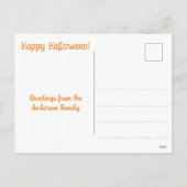 Halloween Groeten Foto Briefkaarten (Achterkant)