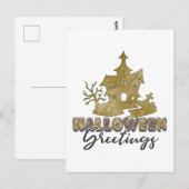Halloween Groeten - Halloween Briefkaart (Voorkant / Achterkant)