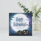 Halloween Groeten Kaart (Staand voorkant)