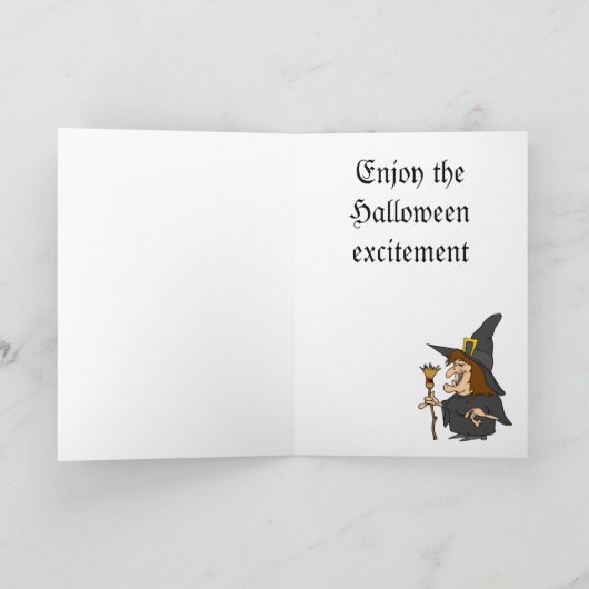 Halloween-groeten Kaart (Binnen)