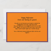 Halloween groeten met aangepaste foto Card Kaart (Achterkant)