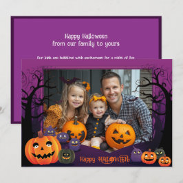 Halloween groeten met aangepaste foto Card Kaart