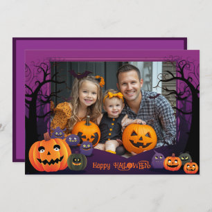 Halloween groeten met aangepaste foto Card Kaart
