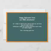 Halloween groeten met aangepaste foto Card Kaart (Achterkant)