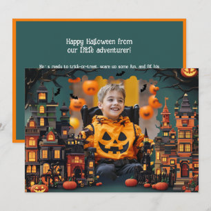 Halloween groeten met aangepaste foto Card Kaart