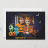 Halloween groeten met aangepaste foto Card Kaart (Voorkant)