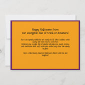 Halloween groeten met aangepaste foto Card Kaart (Achterkant)