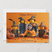 Halloween groeten met aangepaste foto Card Kaart (Voorkant)
