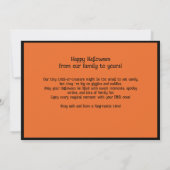 👻Halloween-groeten met aangepaste foto Kaart (Achterkant)