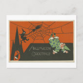  Halloween groeten met clown en heks Briefkaart (Voorkant)