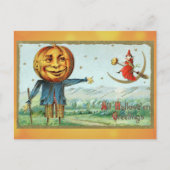  Halloween Groeten Pompoen Witch Briefkaart (Voorkant)