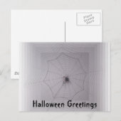 Halloween Groeten Schattige Spider met Infinity We Briefkaart (Voorkant / Achterkant)