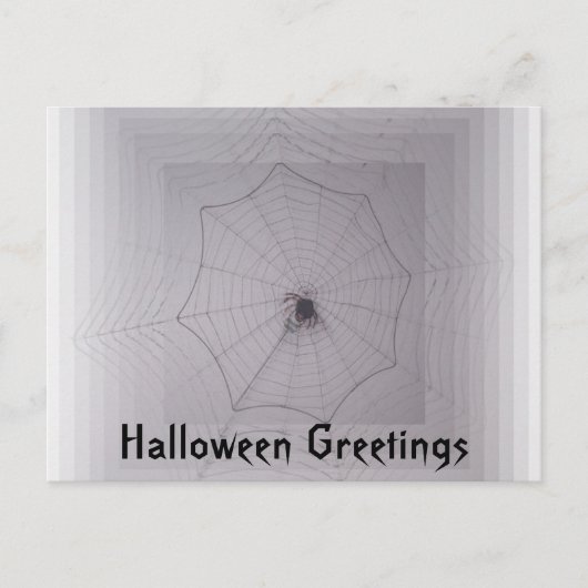 Halloween Groeten Schattige Spider met Infinity We Briefkaart (Voorkant)