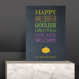 Halloween Groeten Tekst Gepersonaliseerd Canvas