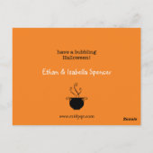 Halloween Groeten voor Kinderen Briefkaart (Achterkant)