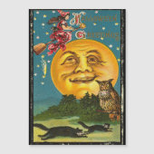  Halloween-groetings-heks die op Broom vliegt (Voorkant)