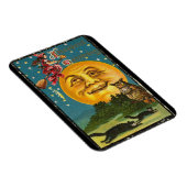  Halloween-groetings-heks die op Broom vliegt Magneet (Rechterzijde)