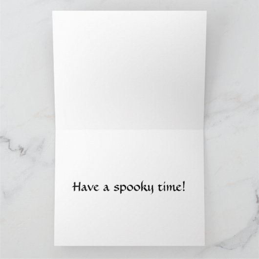 Halloween Groetkaart Kaart (Binnen)