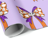 Halloween Groovy boo ghost and skull Cadeaupapier (Rol Hoek)