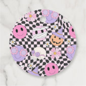 Halloween Groovy Cute Ghost Birthday Party Bedankjes Labels (Achterkant)