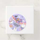 Halloween Groovy Cute Ghost Birthday Party Bedankjes Labels (In situ)