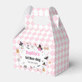 Halloween Groovy Ghost 1e verjaardag Bedankdoosjes (Voorkant Zijde)