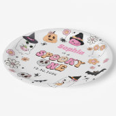 Halloween Groovy Ghost 1e verjaardag Papieren Bordje (Gekanteld)