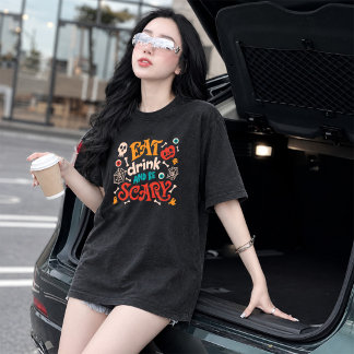 Halloween Groovy Griezelseizoen Grafische T-shirt