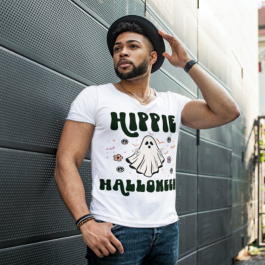 HALLOWEEN GROOVY HIPPIE HALLOWEEN GHOST 👻👻 T-SHIRT