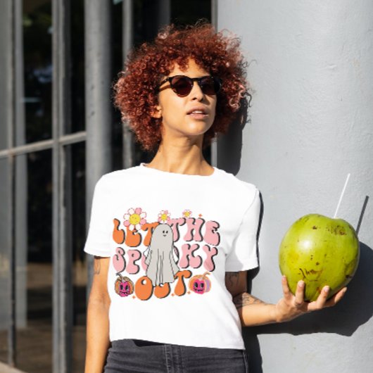 HALLOWEEN GROOVY LAAT DE SPOOKY UIT GEEST T-SHIRT